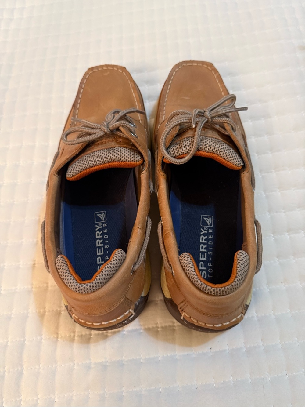 Sperry Men’s Tan Boat Shoes - Classic Lace-Up Comfort size 10